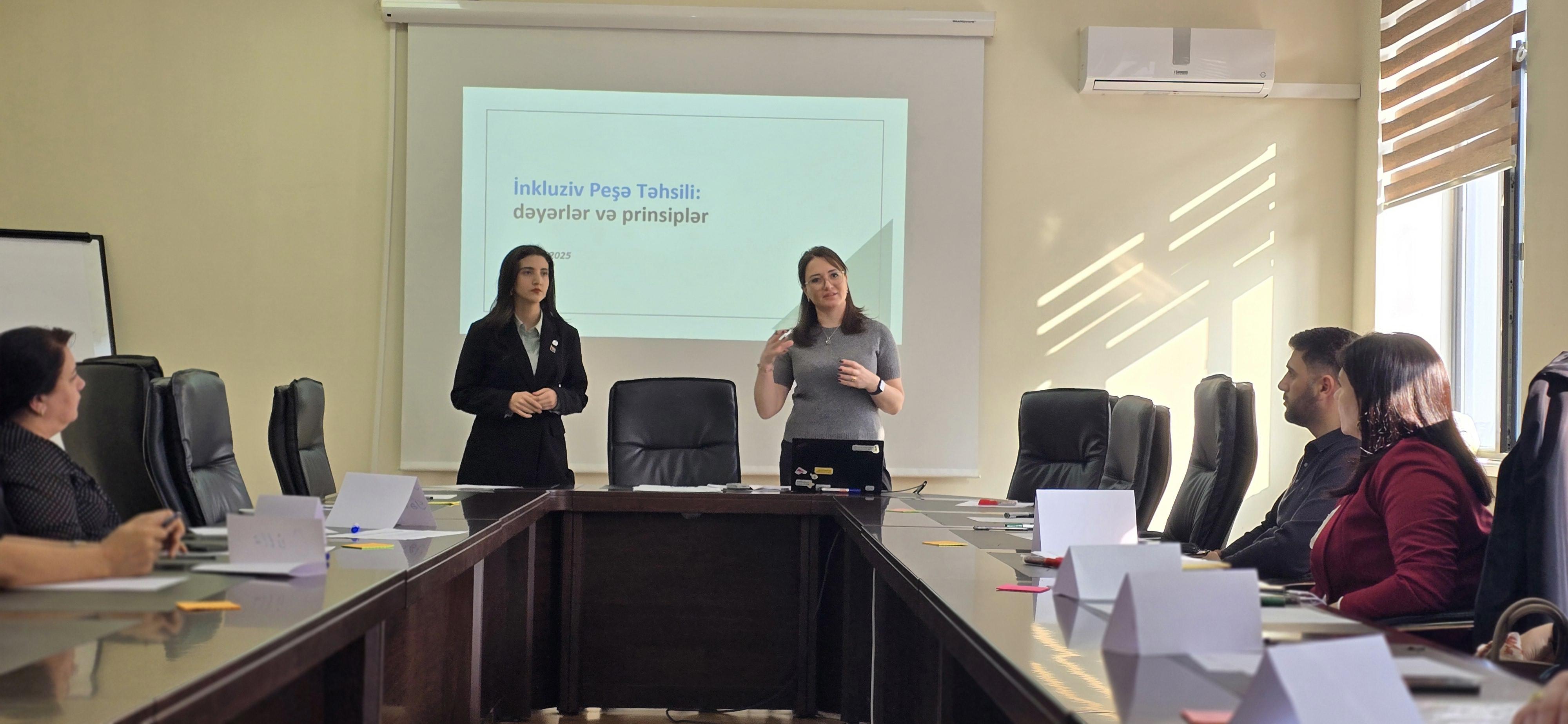 
							Peşə təhsili müəssisələrində inklüzivliyin artırılması məqsədilə təlim keçirilib						