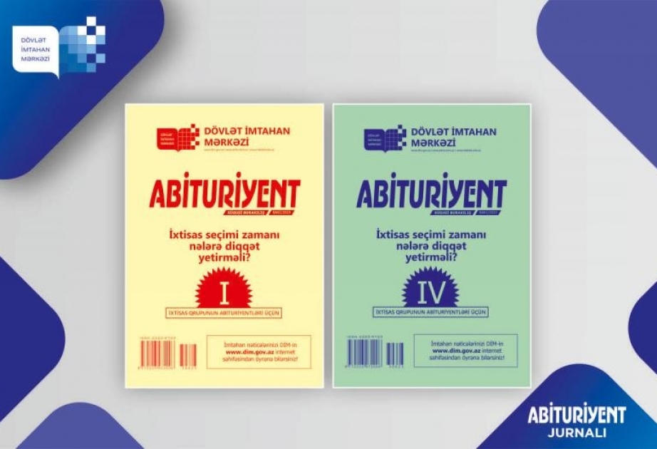 I və IV ixtisas qrupları abituriyentləri üçün kitabçalar nəşr olunub