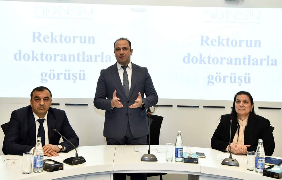ADNSU-nun doktorantları ilə görüş keçirilib 